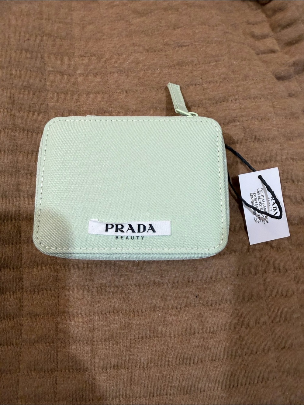 Prada Mint Green Zip around case